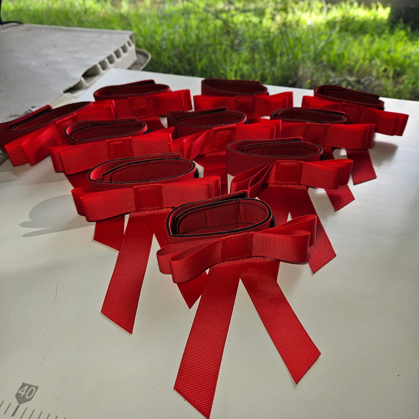 RED Tail Bow $20