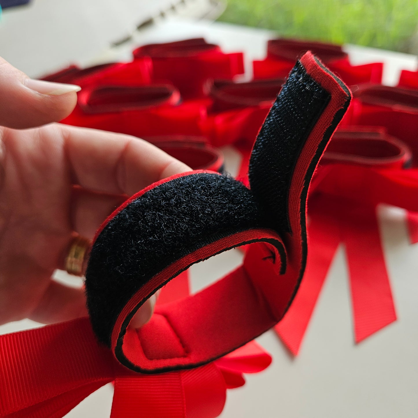 RED Tail Bow $20